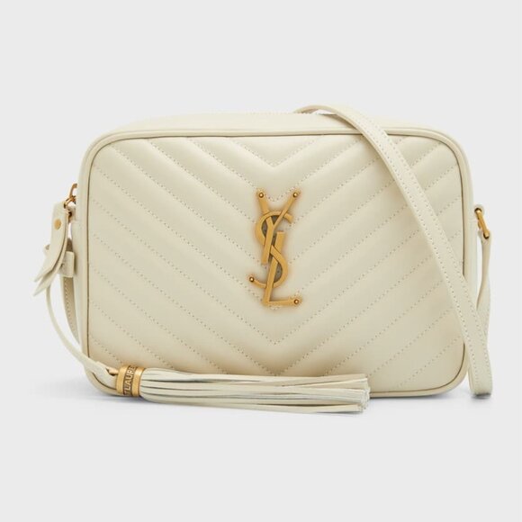 Saint Laurent Lou Medium YSL Quilted Camera Crossbody Bag with Pocket - Picture 1 of 10